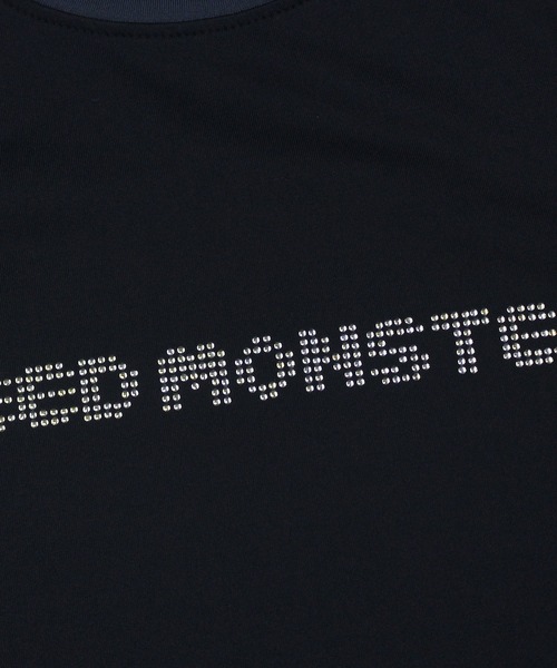 GREED MONSTER(グリードモンスター)の「GREED MONSTER ドットモンスター半袖モックネック(Tシャツ/カットソー・レディース・ピンク/ブラック・SMALL/LARGE/MEDIUM)」の3枚目の写真