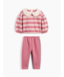 GAP（ギャップ）の「ヴィンテージソフト レース襟 スウェットセットアップ (ベビー)（セットアップ）」