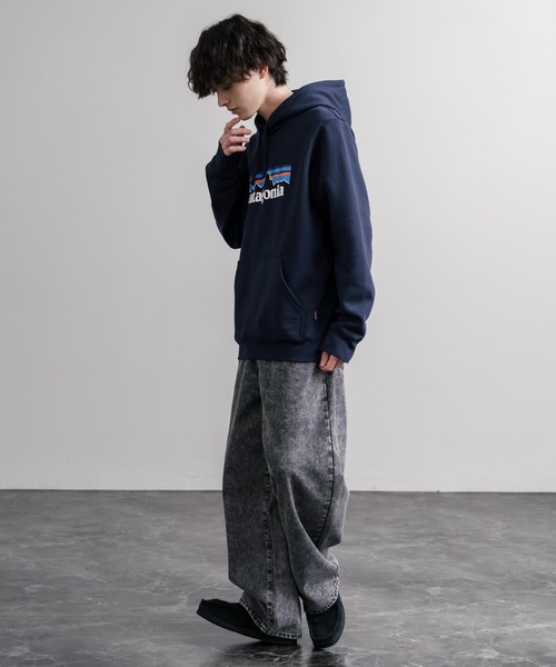 patagonia（パタゴニア）の「Patagonia パタゴニア M'S P-6 LOGO UPRISAL HOODY ロゴアップライザルフーディ/裏起毛長袖プルオーバーパーカー（パーカー・メンズ・グリーン/ネイビー/グレー/ブラック・S/XL/L/M）」の8枚目の写真