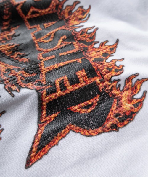 THRASHER(スラッシャー)の「【70】【THRASHER/スラッシャー】3Dファブリックロゴ ワンポイント刺繍 バックプリント クルーネックTシャツ/ショート丈有り(Tシャツ/カットソー・メンズ・ブラック系/ブラック/ホワイト系/ホワイト・XL/L/M/FREE)」の15枚目の写真