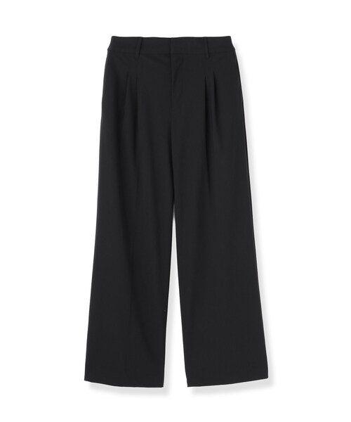 INDIVI(インディヴィ)の「【高ストレッチ/撥水/接触冷感】リラックス タックワイドパンツ(その他パンツ・レディース・ブラック・05/13/36/38/15 /19/40)」の2枚目の写真