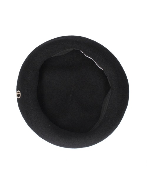 Chapeau d' O（シャポードオー）の「Chapeau d' O  Basque Mid Beret / シャポードオー（ハンチング/ベレー帽・レディース・ブラック/ベージュ/グレー/ピンク/ブラック×ホワイト/バーガンディー・M/57.5cm）」の9枚目の写真