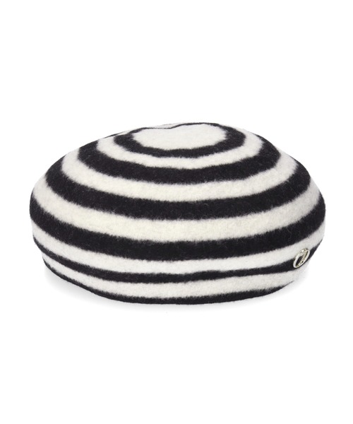 Chapeau d' O（シャポードオー）の「Chapeau d' O  Basque Mid Beret / シャポードオー（ハンチング/ベレー帽・レディース・ブラック/ベージュ/グレー/ピンク/ブラック×ホワイト/バーガンディー・M/57.5cm）」の19枚目の写真