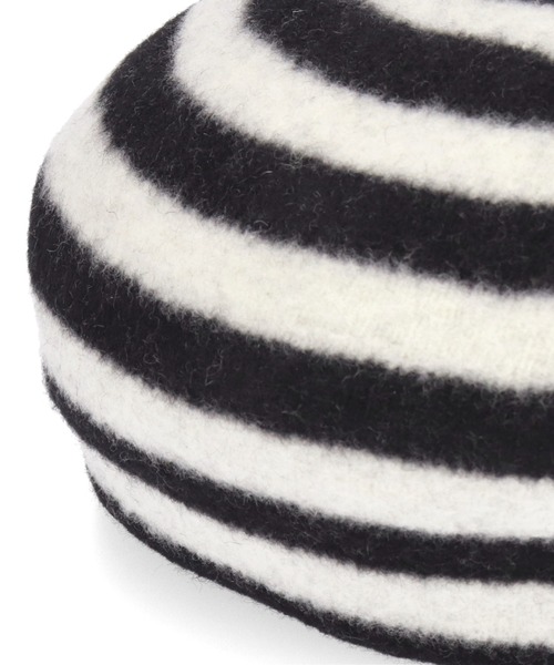 Chapeau d' O（シャポードオー）の「Chapeau d' O  Basque Mid Beret / シャポードオー（ハンチング/ベレー帽・レディース・ブラック/ベージュ/グレー/ピンク/ブラック×ホワイト/バーガンディー・M/57.5cm）」の21枚目の写真