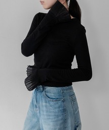 【on:nue】プリーツカフスロングスリーブカットソー /26-27 AW COLLECTION