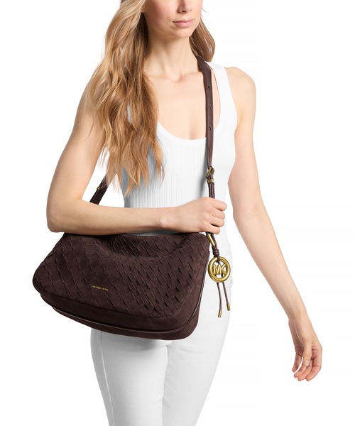 MICHAEL KORS(マイケルコース)の「NOLITA トップジップ コンバーチブル ショルダー ミディアム(ショルダーバッグ・レディース・ブラウン系・FREE)」の4枚目の写真
