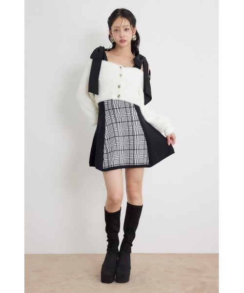 rienda(リエンダ)の「【AW先行アイテム】ジャガードニットミニセットワンピース(ワンピース・レディース・グレー系その他2/ブラック系その他2/ベージュ系その他・FREE)」の4枚目の写真