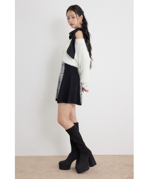 rienda(リエンダ)の「【AW先行アイテム】ジャガードニットミニセットワンピース(ワンピース・レディース・グレー系その他2/ブラック系その他2/ベージュ系その他・FREE)」の6枚目の写真