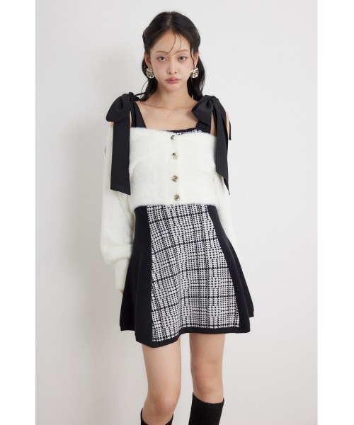 rienda(リエンダ)の「【AW先行アイテム】ジャガードニットミニセットワンピース(ワンピース・レディース・グレー系その他2/ブラック系その他2/ベージュ系その他・FREE)」の7枚目の写真