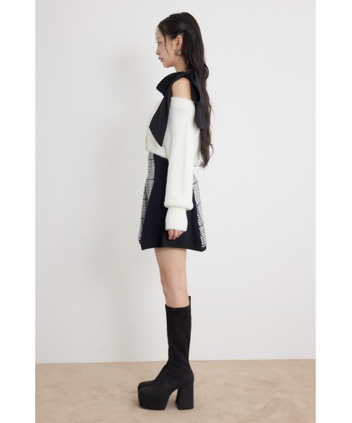 rienda(リエンダ)の「【AW先行アイテム】ジャガードニットミニセットワンピース(ワンピース・レディース・グレー系その他2/ブラック系その他2/ベージュ系その他・FREE)」の12枚目の写真
