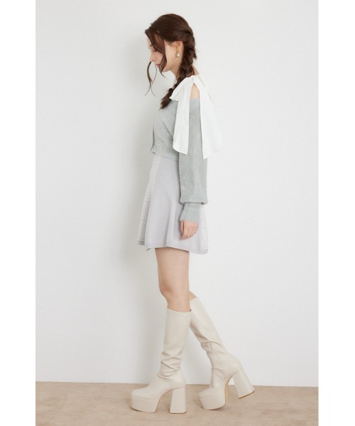 rienda(リエンダ)の「【AW先行アイテム】ジャガードニットミニセットワンピース(ワンピース・レディース・グレー系その他2/ブラック系その他2/ベージュ系その他・FREE)」の18枚目の写真