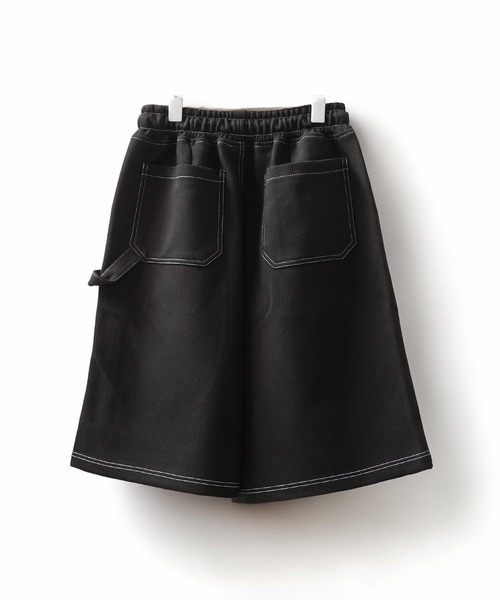 1111clothing(ワンフォークロージング)の「ボンディング ダブルニー ワイドショーツ / Bonding Double Knee Wide Shorts(その他パンツ・メンズ・チャコールグレー/ブラック/ダークグリーン・FREE)」の6枚目の写真