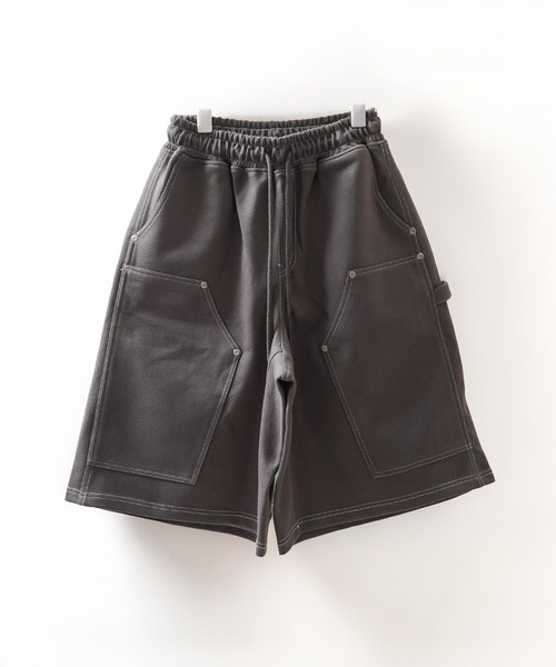 1111clothing(ワンフォークロージング)の「ボンディング ダブルニー ワイドショーツ / Bonding Double Knee Wide Shorts(その他パンツ・メンズ・チャコールグレー/ブラック/ダークグリーン・FREE)」の12枚目の写真