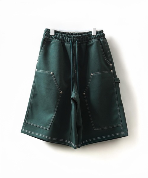 1111clothing(ワンフォークロージング)の「ボンディング ダブルニー ワイドショーツ / Bonding Double Knee Wide Shorts(その他パンツ・メンズ・チャコールグレー/ブラック/ダークグリーン・FREE)」の19枚目の写真