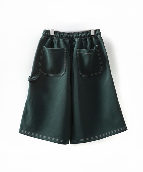 1111clothing(ワンフォークロージング)の「ボンディング ダブルニー ワイドショーツ / Bonding Double Knee Wide Shorts(その他パンツ・メンズ・チャコールグレー/ブラック/ダークグリーン・FREE)」の20枚目の写真