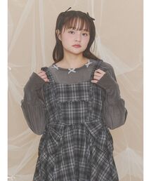 merry jenny | パフスリーブベロアトップス(Tシャツ/カットソー)