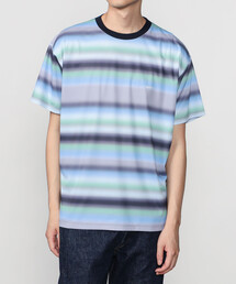 GYMPHLEX | Gymphlex | クルーネック 半袖 ボーダーTシャツ MEN(Tシャツ/カットソー)
