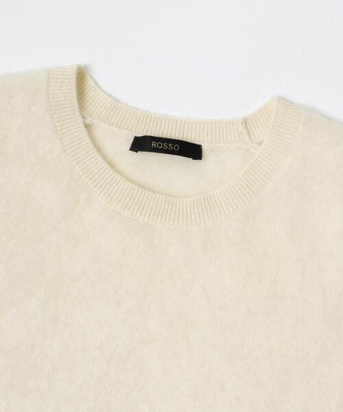 URBAN RESEARCH ROSSO WOMEN(アーバンリサーチ ロッソ)の「ストール付ハーフスリーブファーニット(ニット/セーター・レディース・ベージュ系その他/ライトブルー/オフホワイト・FREE)」の16枚目の写真