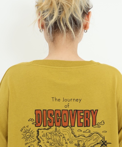 HEART MARKET(ハートマーケット)の「旅立ちハトマっちプリントチュニック(Tシャツ/カットソー・レディース・レッド/チャコール/オートミール/イエロー・FREE)」の8枚目の写真