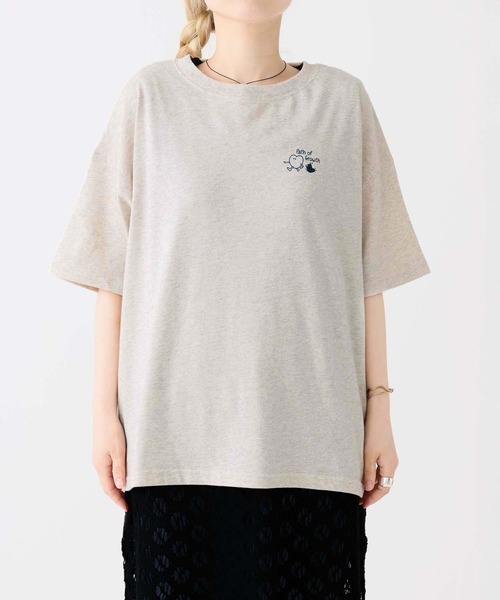 HEART MARKET(ハートマーケット)の「旅立ちハトマっちプリントチュニック(Tシャツ/カットソー・レディース・レッド/チャコール/オートミール/イエロー・FREE)」の20枚目の写真