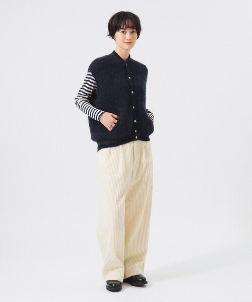 BEAMS BOY(ビームスボーイ)の「コード スラックス(スラックス・レディース・ホワイト系その他7/ブラック・0/1)」の3枚目の写真