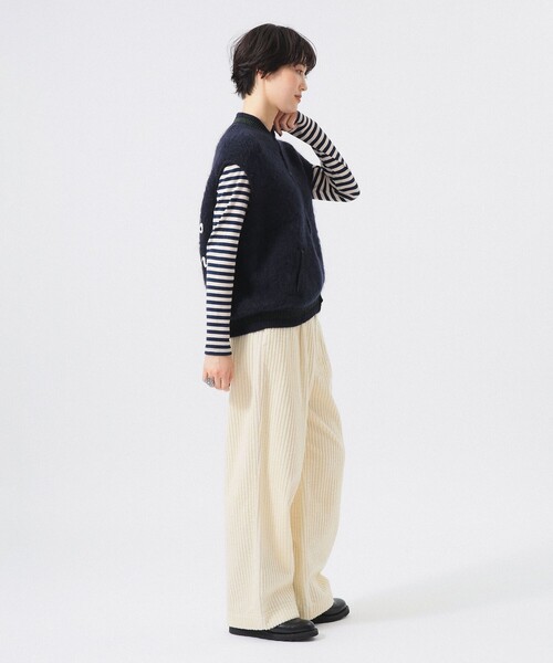 BEAMS BOY(ビームスボーイ)の「コード スラックス(スラックス・レディース・ホワイト系その他7/ブラック・0/1)」の4枚目の写真