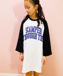 SHISKY（シスキー）の「BIGシルエット カレッジロゴ プリント ワンピース（ワンピース）」