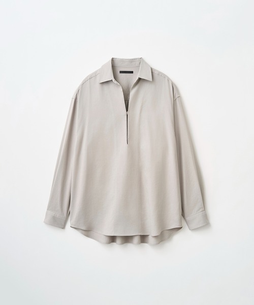 Juha(ユハ)の「TEXTURED VAREUSE SHIRT(シャツ/ブラウス・メンズ・ライトグレー/ブラック・3/4)」の11枚目の写真