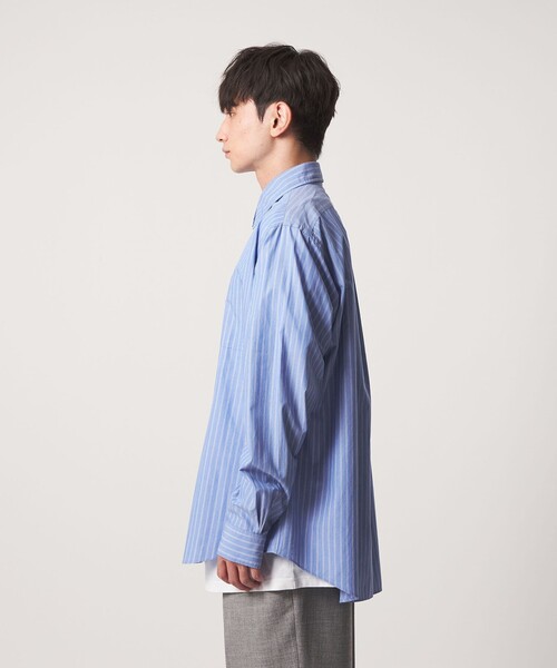 CITEN(シテン)の「<CITEN>ストライプスタンダードシャツ(シャツ/ブラウス・メンズ・ライラック/ライトブルー・L/M/S)」の7枚目の写真
