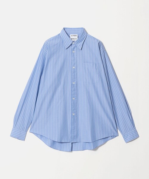 CITEN(シテン)の「<CITEN>ストライプスタンダードシャツ(シャツ/ブラウス・メンズ・ライラック/ライトブルー・L/M/S)」の9枚目の写真