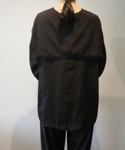 MANOF（マノフ）の「MANOF SAIROL COLOR LOOSE SHIRTS（シャツ/ブラウス・レディース・ホワイト/ブラック・FREE）」の6枚目の写真