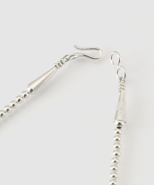 ERICKA NICOLAS BEGAY（エリッカ ニコラス ビゲイ）の「ERICKA NICOLAS BEGAY ナバホパール 3mm/35cm ネックレス（ネックレス・レディース・シルバー・FREE）」の5枚目の写真