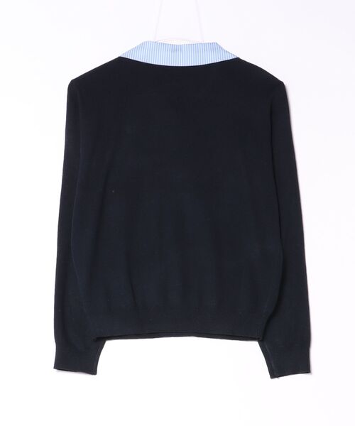 MAGASIN DE MODE Chou Chou（マガジンデモードシュシュ）の「【MAGASIN DE MODE Chou Chou】シャツドッキングニット SNF（ニット/セーター・レディース・ブラック/グレー・FREE）」の3枚目の写真