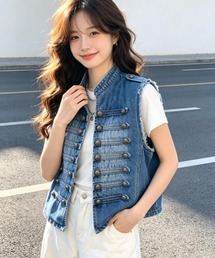semplice（センプリチェ）の「ベスト【韓国ファッション】（ダウンベスト）」