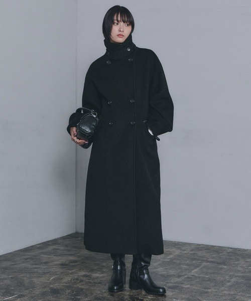 PAGEBOY(ページボーイ)の「ウーリーテックチェスターコート(チェスターコート・レディース・ターコイズブルー/グレー/ブラック・FREE)」の12枚目の写真