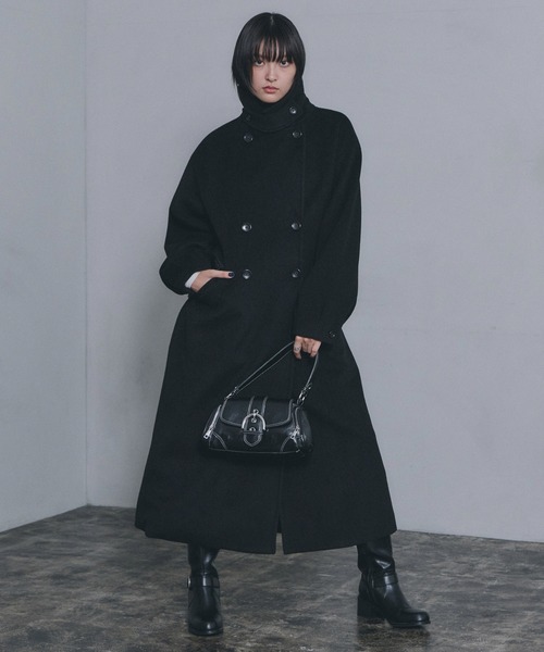 PAGEBOY(ページボーイ)の「ウーリーテックチェスターコート(チェスターコート・レディース・ターコイズブルー/グレー/ブラック・FREE)」の10枚目の写真