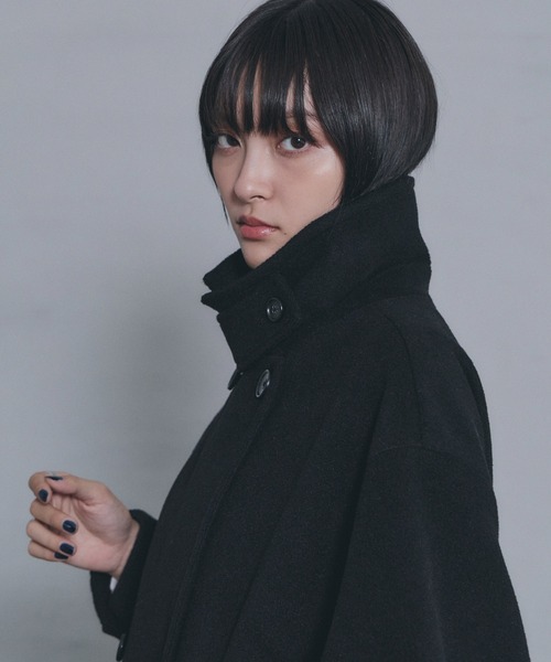 PAGEBOY(ページボーイ)の「ウーリーテックチェスターコート(チェスターコート・レディース・ターコイズブルー/グレー/ブラック・FREE)」の16枚目の写真