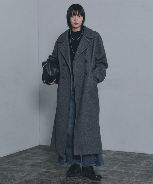 PAGEBOY(ページボーイ)の「ウーリーテックチェスターコート(チェスターコート・レディース・ターコイズブルー/グレー/ブラック・FREE)」の21枚目の写真
