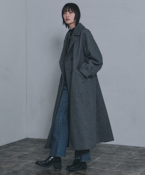 PAGEBOY(ページボーイ)の「ウーリーテックチェスターコート(チェスターコート・レディース・ターコイズブルー/グレー/ブラック・FREE)」の20枚目の写真
