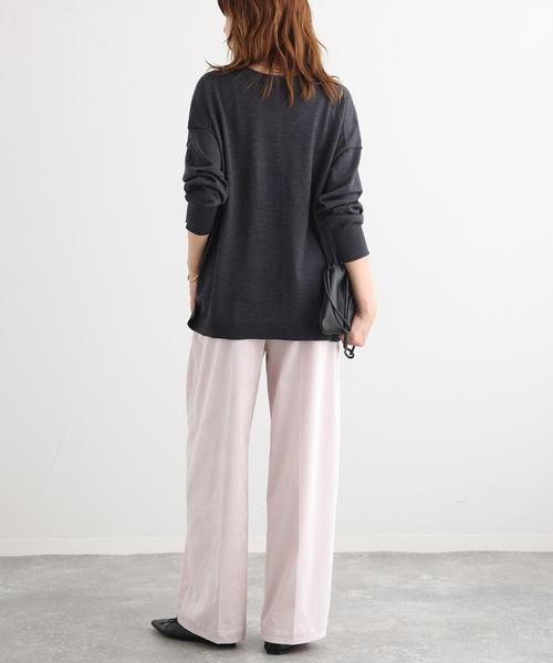 journal standard L'essage(ジャーナルスタンダードレサージュ)の「CASHWOOL Vネックカーディガン(カーディガン/ボレロ・レディース・ライトグレー/ブルー/ブラウン系その他・FREE)」の11枚目の写真