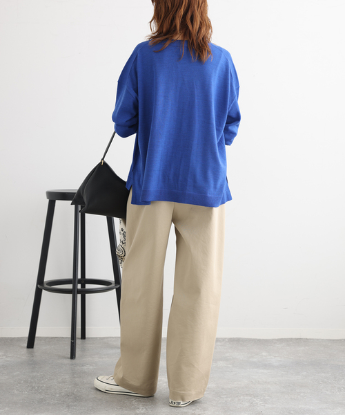 journal standard L'essage(ジャーナルスタンダードレサージュ)の「CASHWOOL Vネックカーディガン(カーディガン/ボレロ・レディース・ライトグレー/ブルー/ブラウン系その他・FREE)」の21枚目の写真