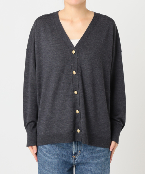 journal standard L'essage(ジャーナルスタンダードレサージュ)の「CASHWOOL Vネックカーディガン(カーディガン/ボレロ・レディース・ライトグレー/ブルー/ブラウン系その他・FREE)」の22枚目の写真