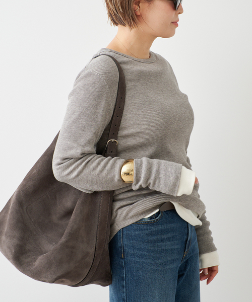 Deuxieme Classe(ドゥーズィエムクラス)の「*WOOLY WAFFLE プルオーバー(Tシャツ/カットソー・レディース・ネイビー/ホワイト/ライトグレー・FREE)」の8枚目の写真