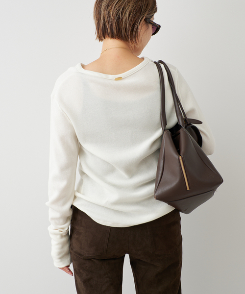 Deuxieme Classe(ドゥーズィエムクラス)の「*WOOLY WAFFLE プルオーバー(Tシャツ/カットソー・レディース・ネイビー/ホワイト/ライトグレー・FREE)」の15枚目の写真