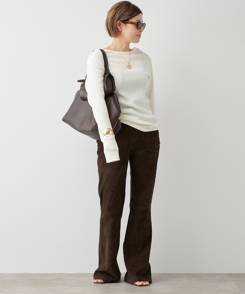 Deuxieme Classe(ドゥーズィエムクラス)の「*WOOLY WAFFLE プルオーバー(Tシャツ/カットソー・レディース・ネイビー/ホワイト/ライトグレー・FREE)」の16枚目の写真