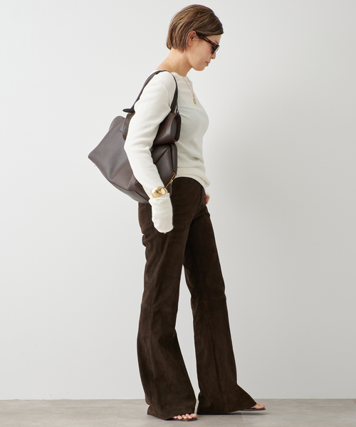 Deuxieme Classe(ドゥーズィエムクラス)の「*WOOLY WAFFLE プルオーバー(Tシャツ/カットソー・レディース・ネイビー/ホワイト/ライトグレー・FREE)」の17枚目の写真
