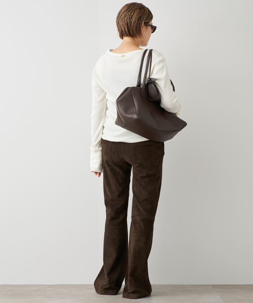 Deuxieme Classe(ドゥーズィエムクラス)の「*WOOLY WAFFLE プルオーバー(Tシャツ/カットソー・レディース・ネイビー/ホワイト/ライトグレー・FREE)」の18枚目の写真