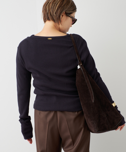 Deuxieme Classe(ドゥーズィエムクラス)の「*WOOLY WAFFLE プルオーバー(Tシャツ/カットソー・レディース・ネイビー/ホワイト/ライトグレー・FREE)」の21枚目の写真