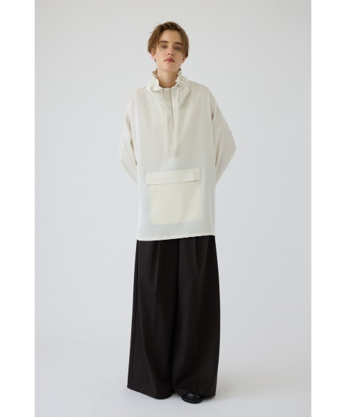 RIM.ARK（リムアーク）の「Classy long anorak（シャツ/ブラウス・レディース・ブラック/ホワイト/グレー・FREE）」の8枚目の写真