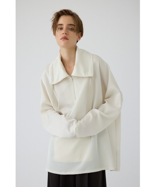 RIM.ARK（リムアーク）の「Classy long anorak（シャツ/ブラウス・レディース・ブラック/ホワイト/グレー・FREE）」の12枚目の写真